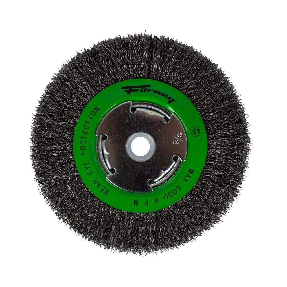 72750 Wire Wheel, Crimped, 6 in x